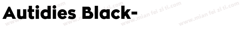 Autidies Black字体转换